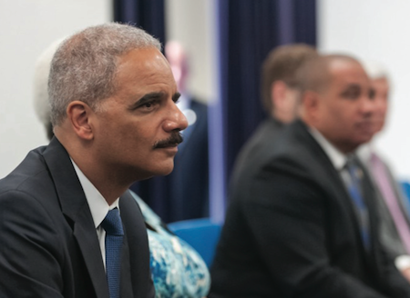Attorney General Holder cited lack of U.S. data tracking use of force against and by police. Credit: Department of Justice