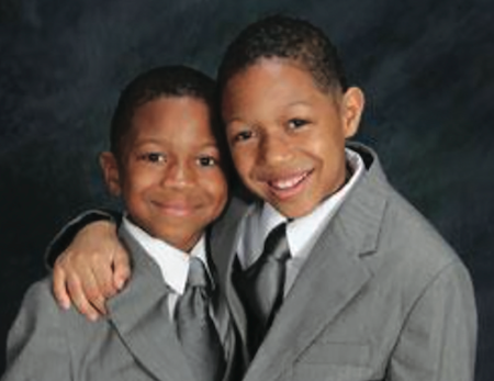 Joshua, 6, and Jeremiah, 8