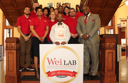 Dr. Jackson and his colleagues at the lab's 5th anniversary celebration.