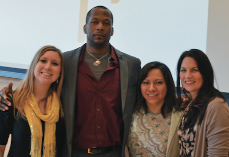 Step-Up core planners and co-creators (left to right): Amy Kesling, Haywood Simmons, Tania Ibarra, Sara Alvarado. Photo credit: Step Up: Equity Matters
