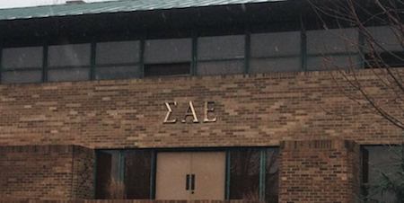 The Sigma Alpha Epsilon fraternity is seen at the University of Oklahoma in Norman, Oklahoma, in this March 9, 2015 (File photo by Reuters)