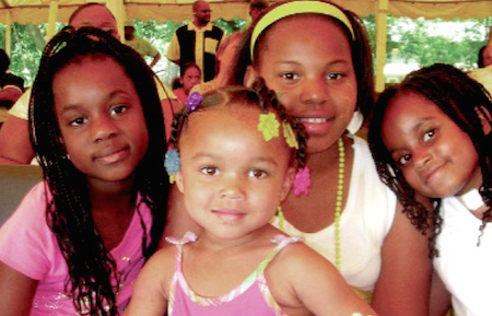 Kids celebrate at last year’s Juneteenth Celebration