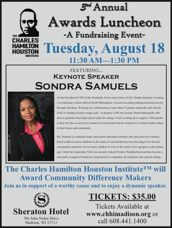 Advertisement: The Charles Hamilton Houston Institute – 3rd Annual Awards Luncheon